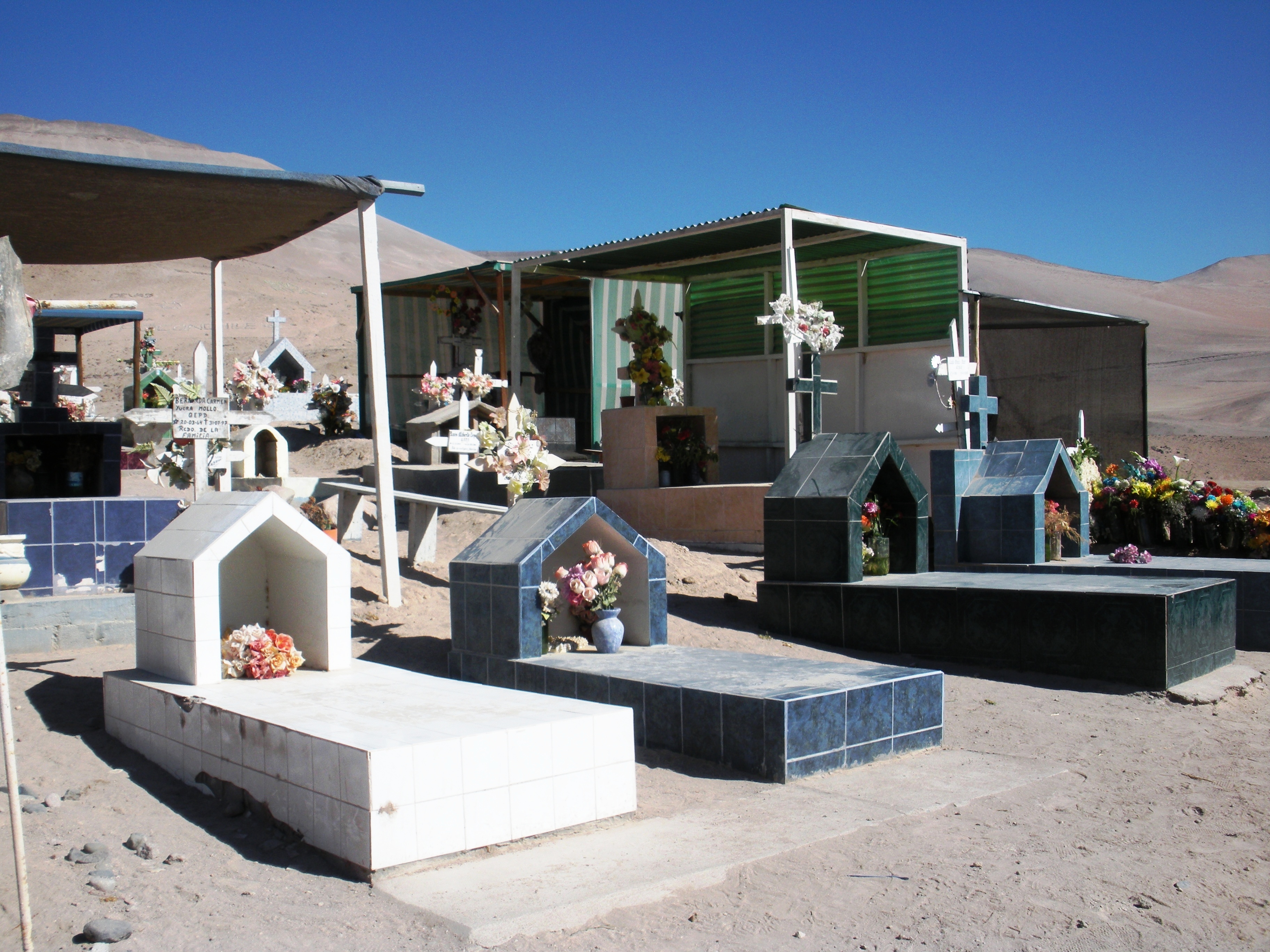 A cemetery in Poconchile