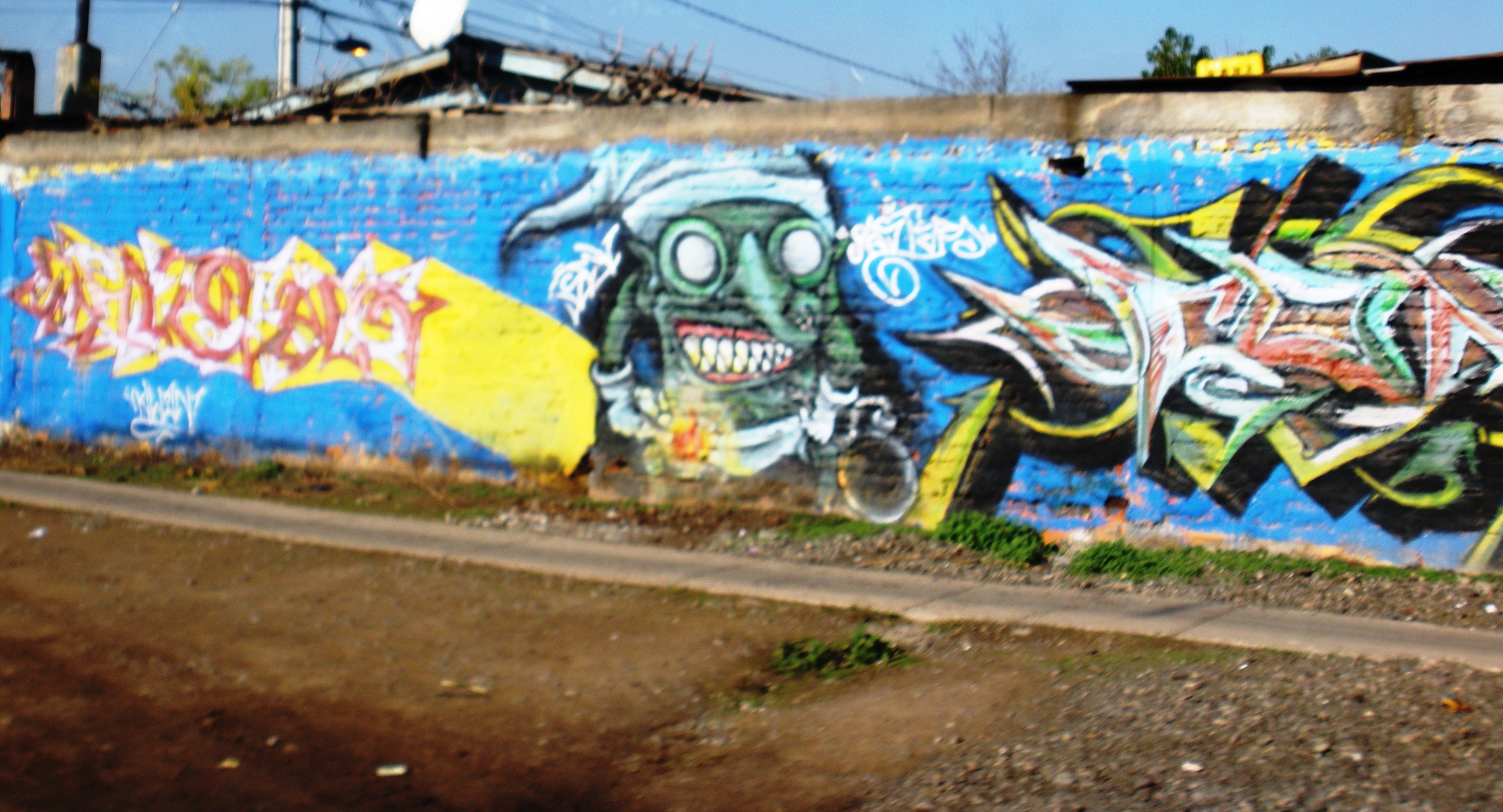 Graffiti on a wall 