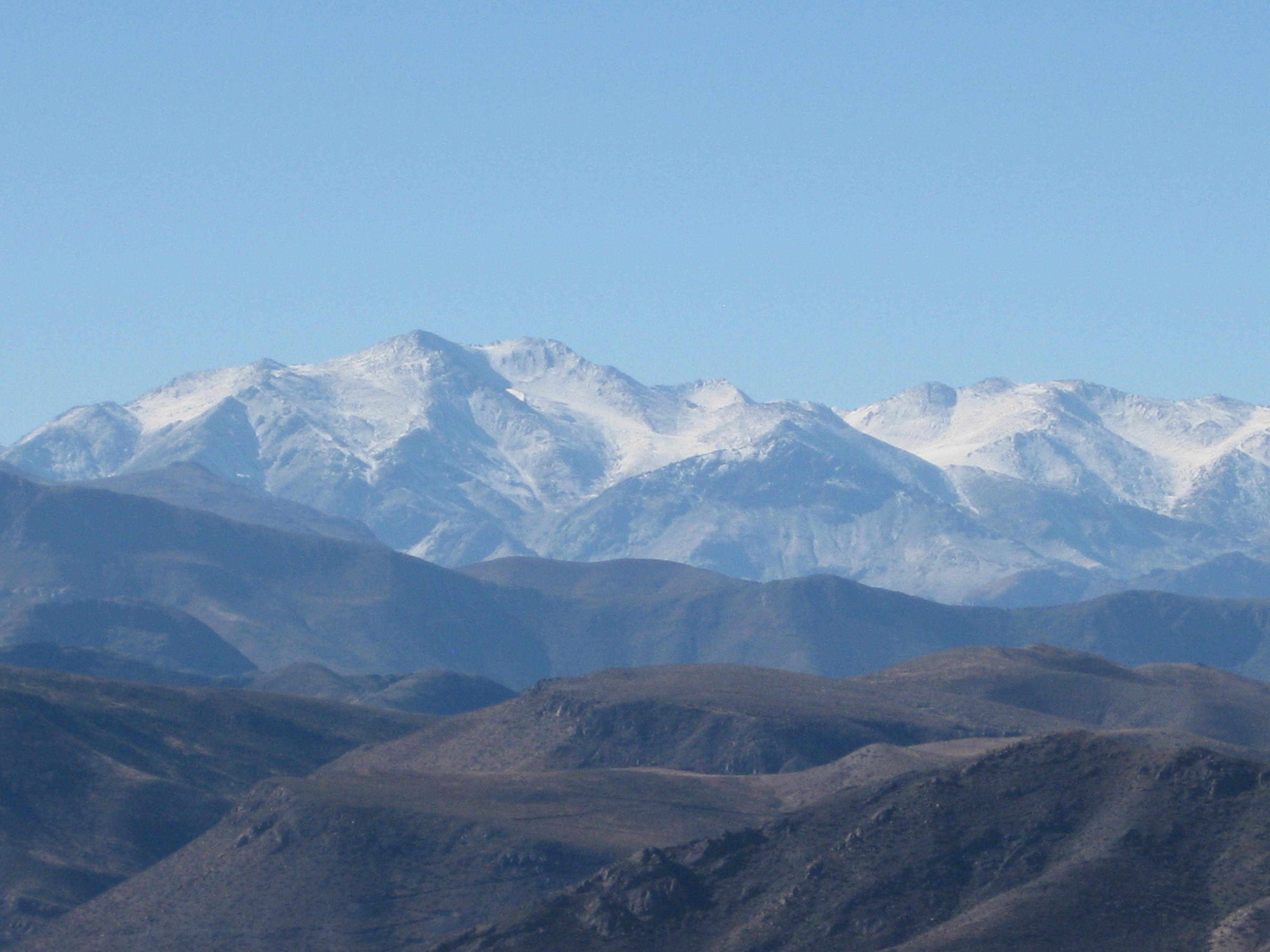 The Andes mountains 