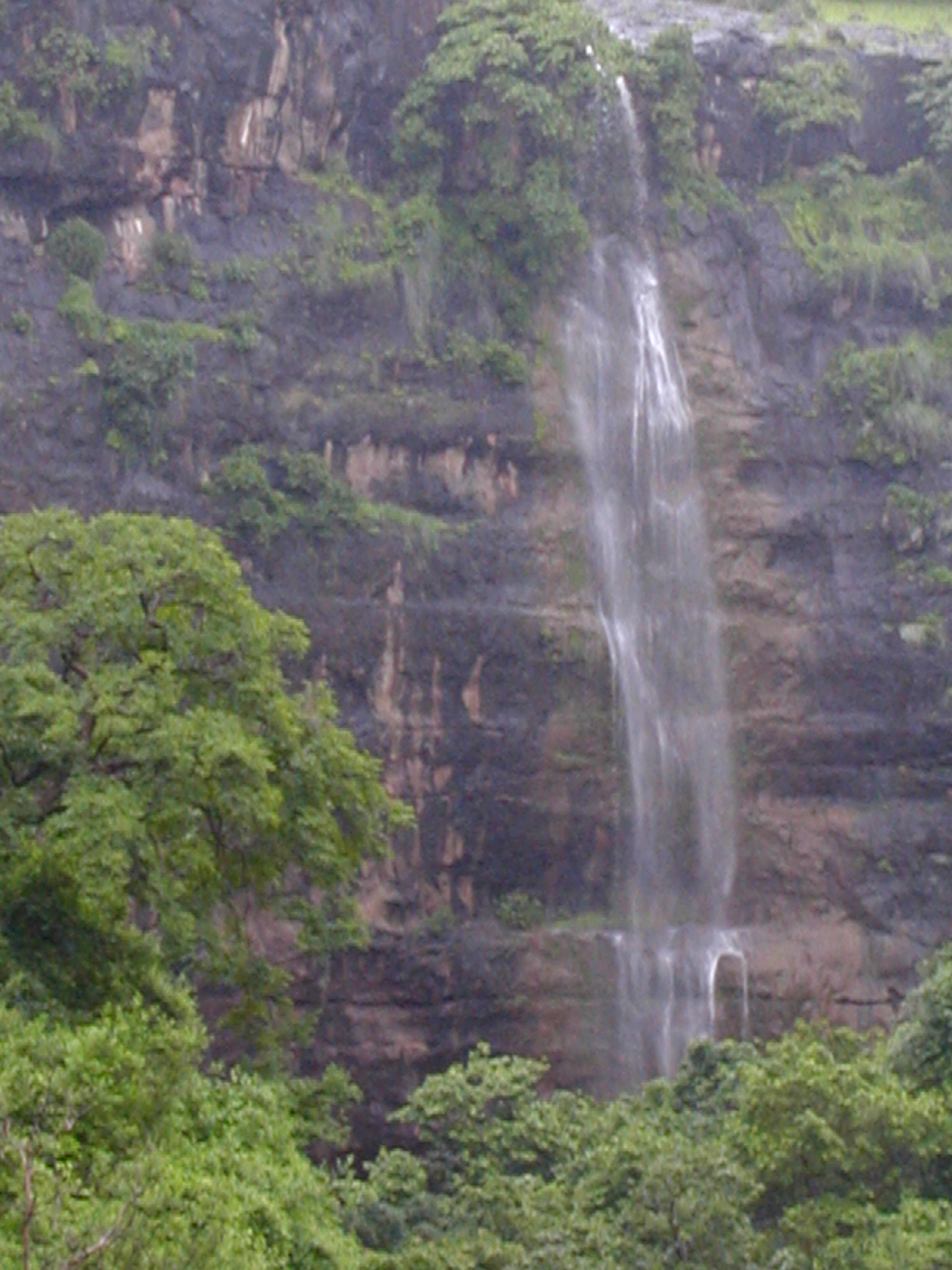 A waterfall in the forests around Ajunta 
