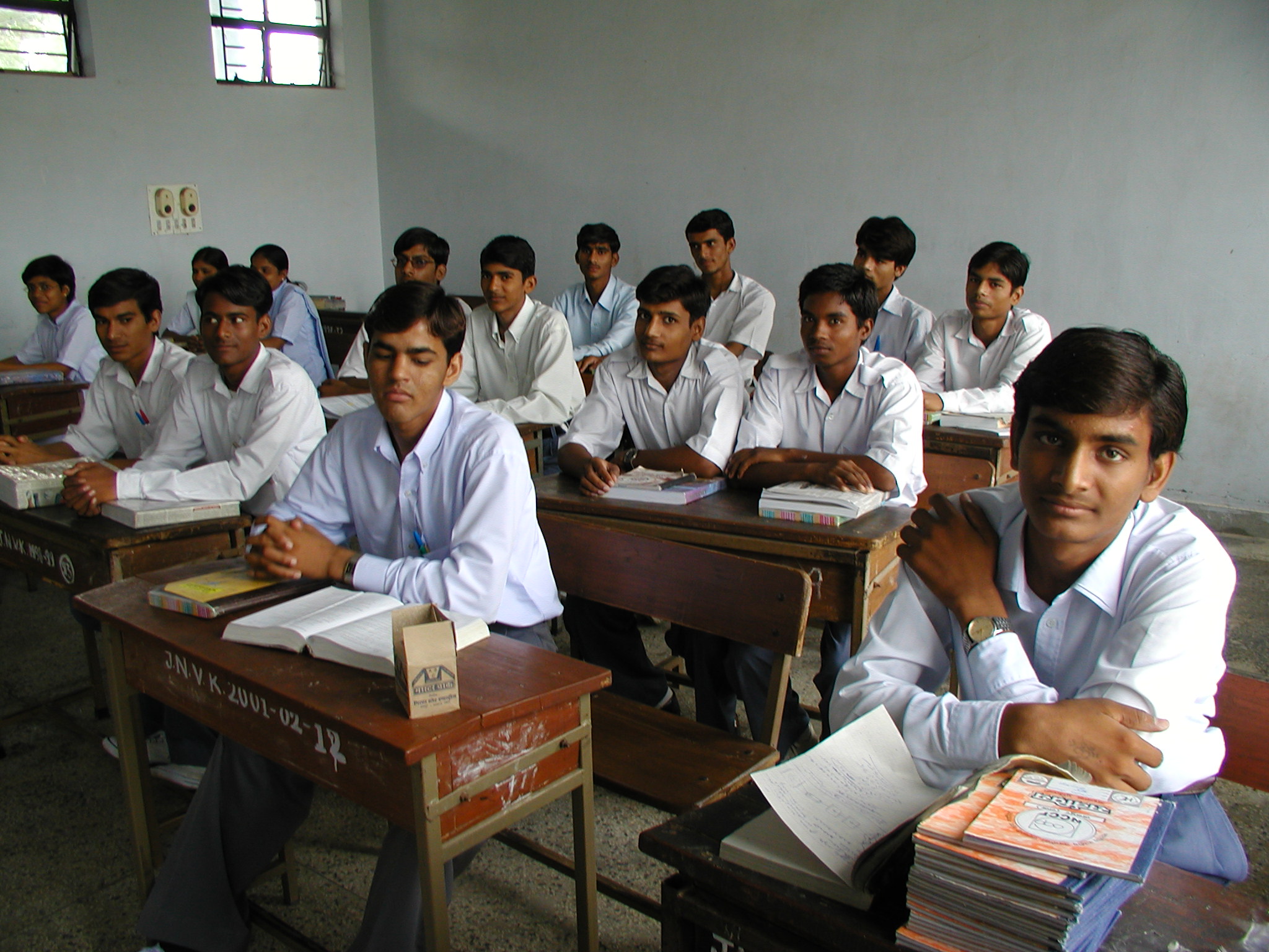 A classroom full of students at Bhandrej School 