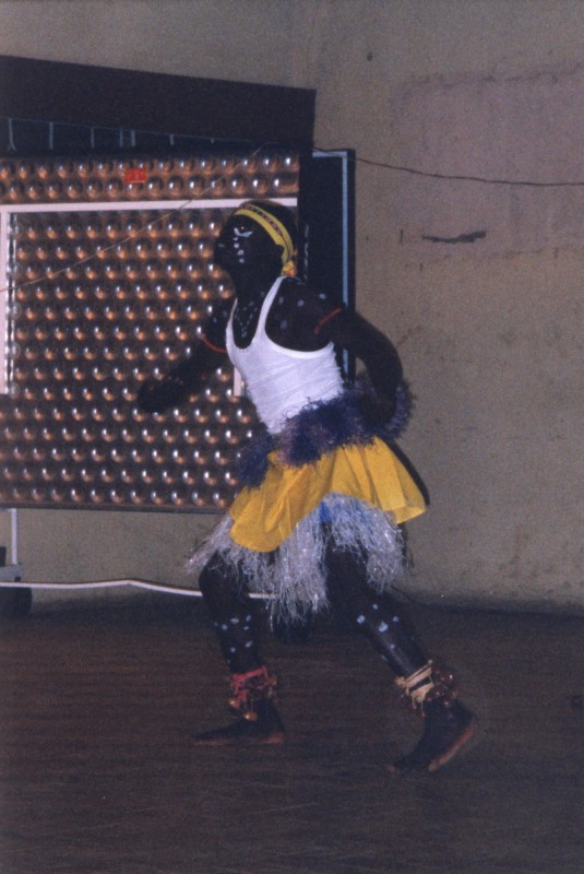 A Nigerian cultural dancer