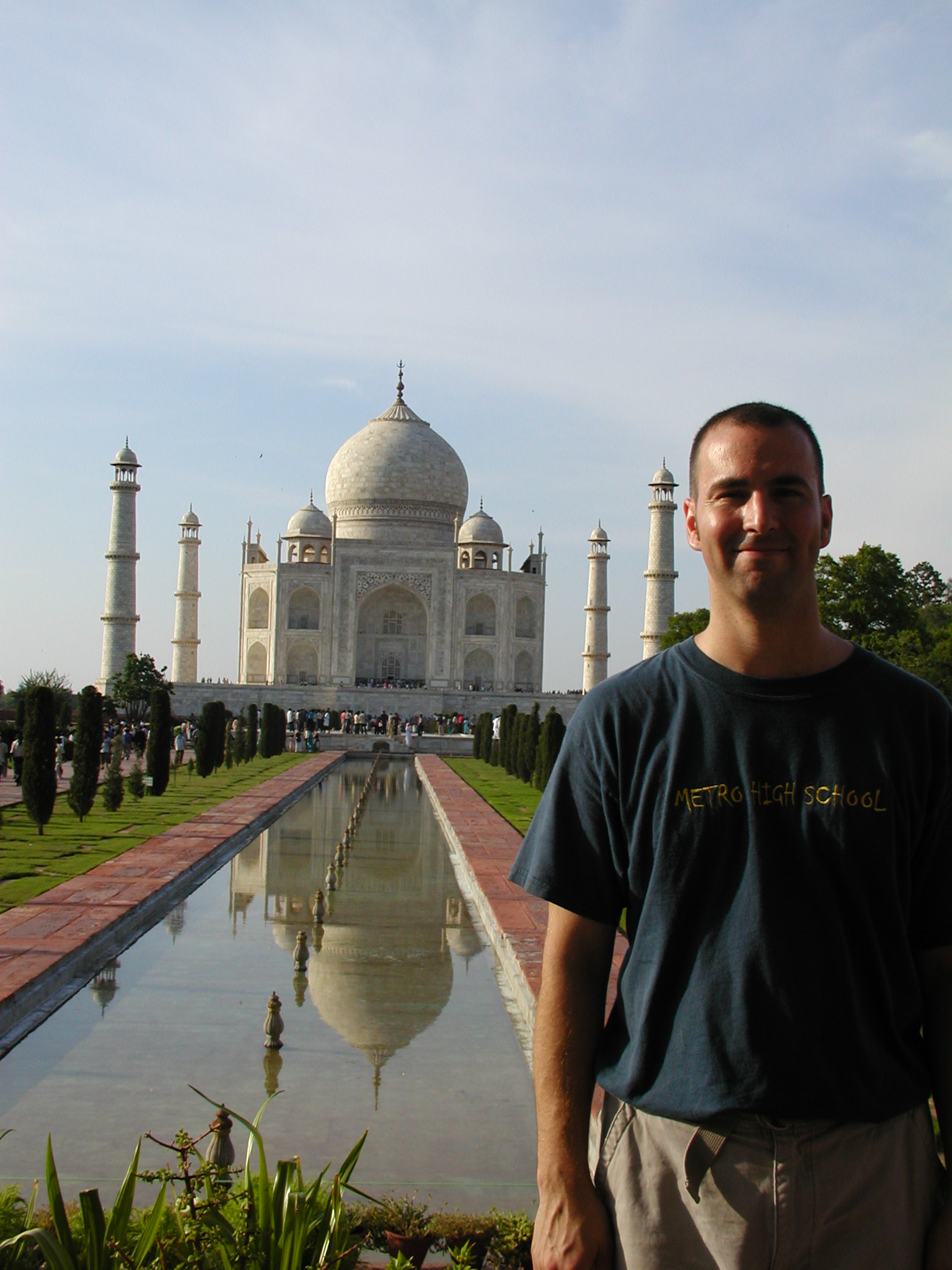 Dan in front of The Taj Mahal 