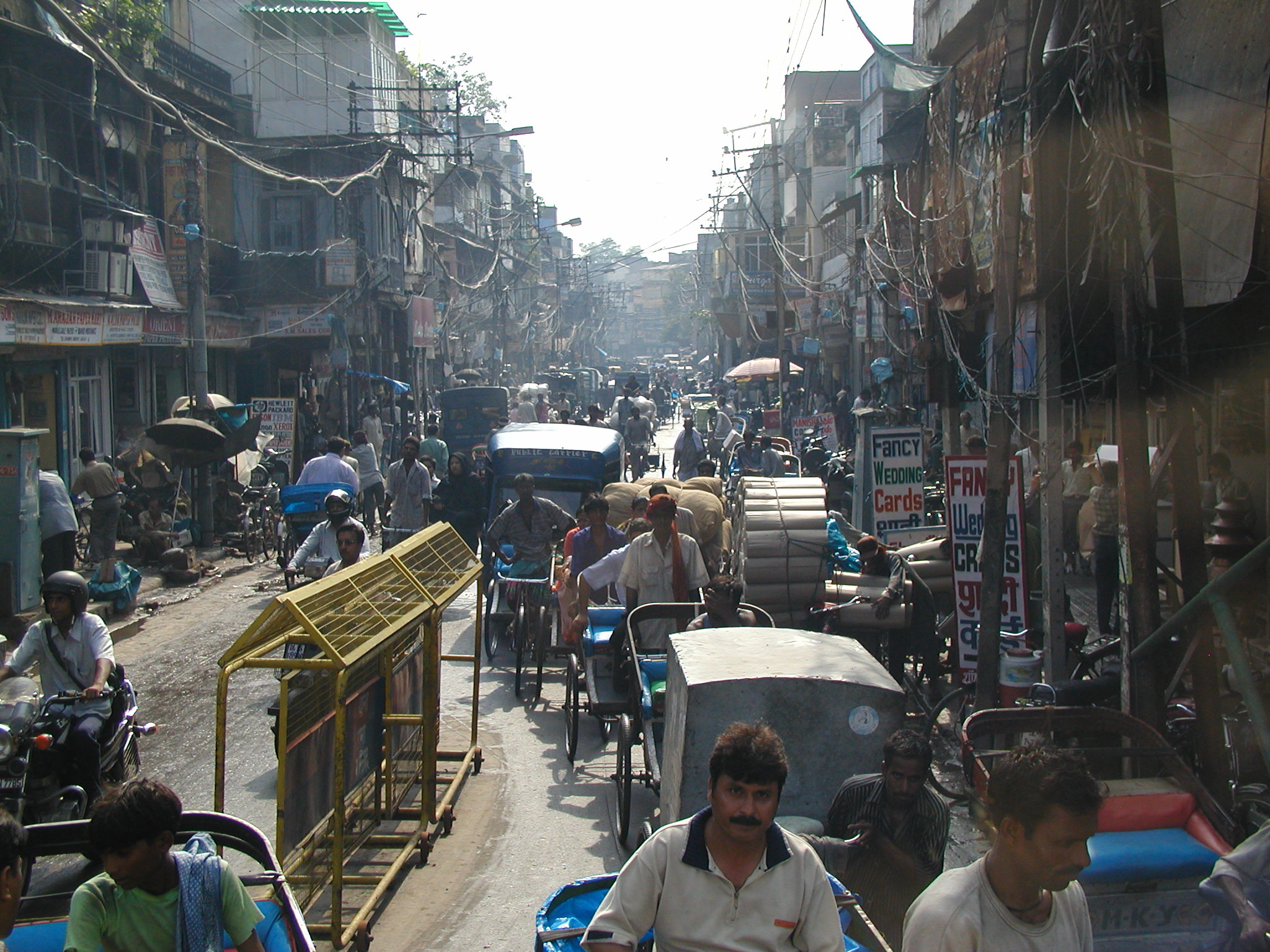 A busy street in Delhi 