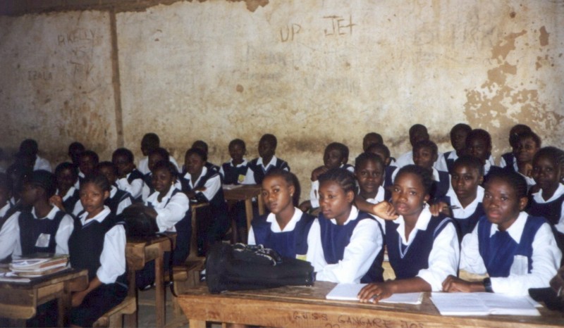 A classroom full of students