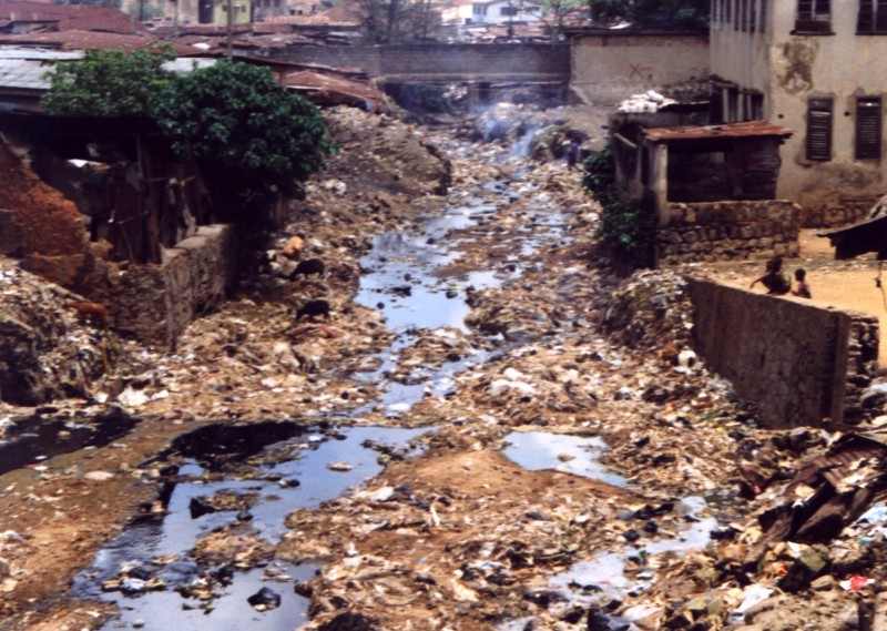Garbage in Ibadan River