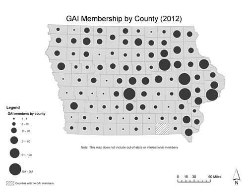 Map of Iowa