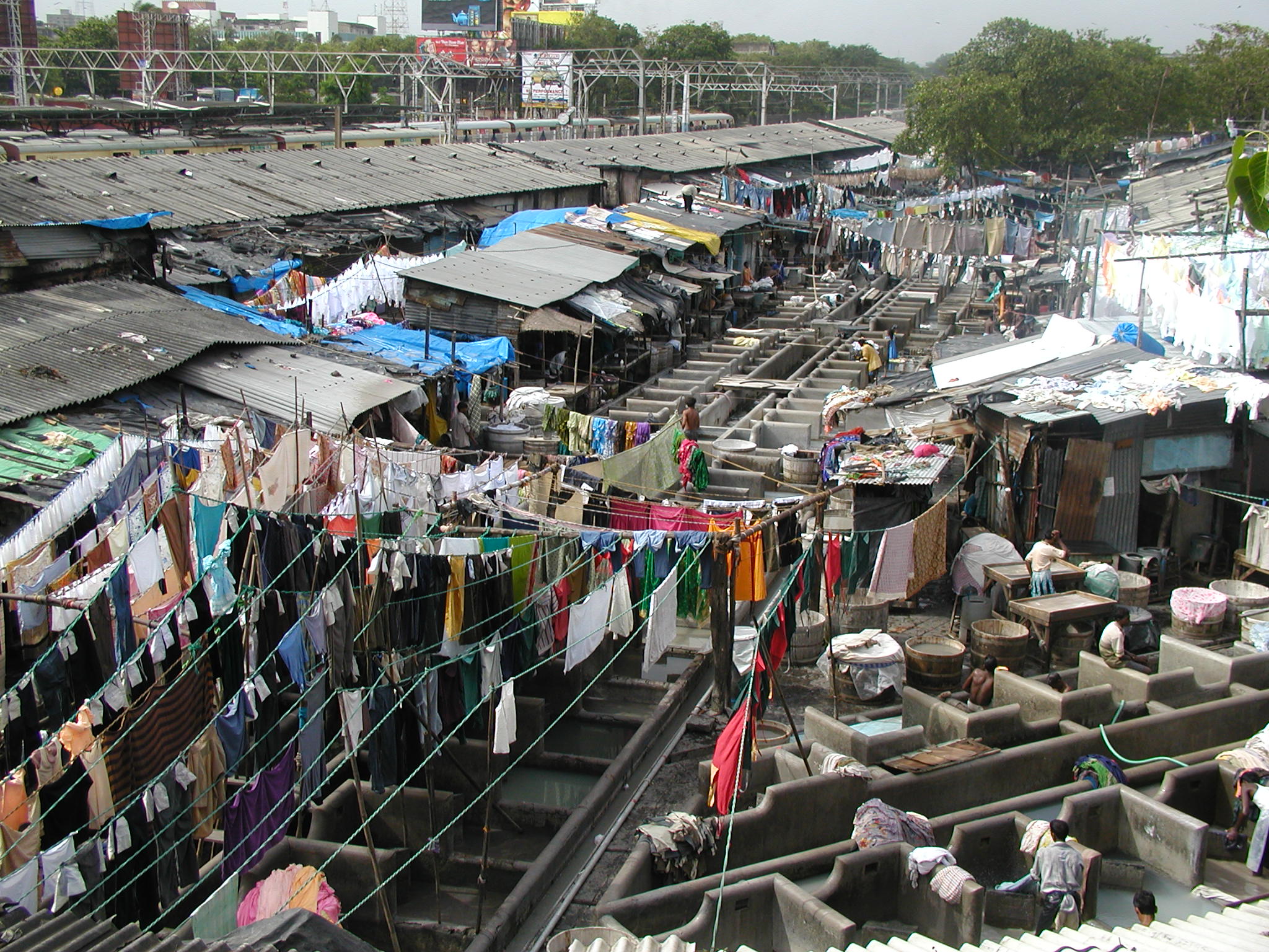 A laundry in Mumbai 