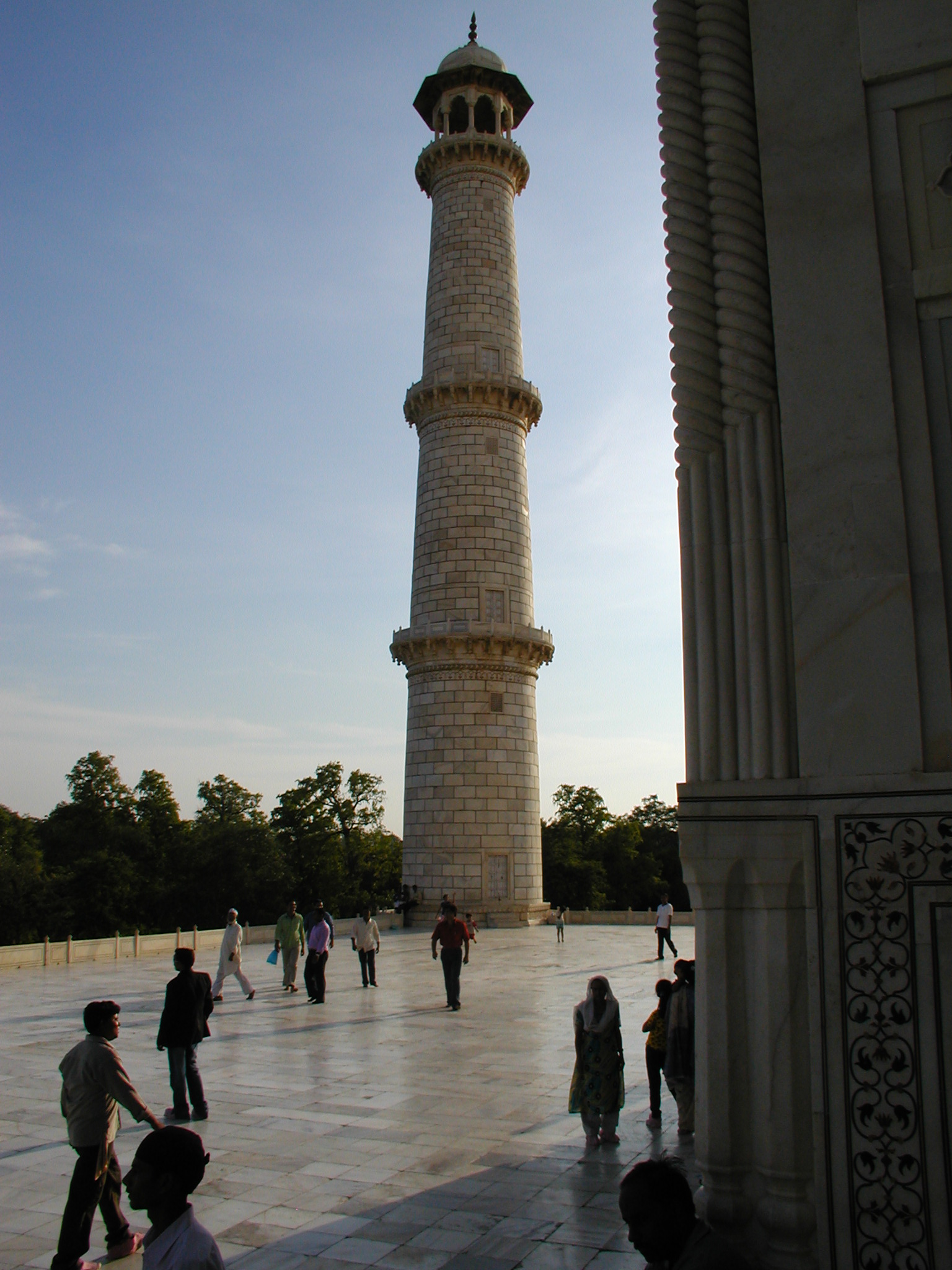 The Minar at the Taj Mahal 
