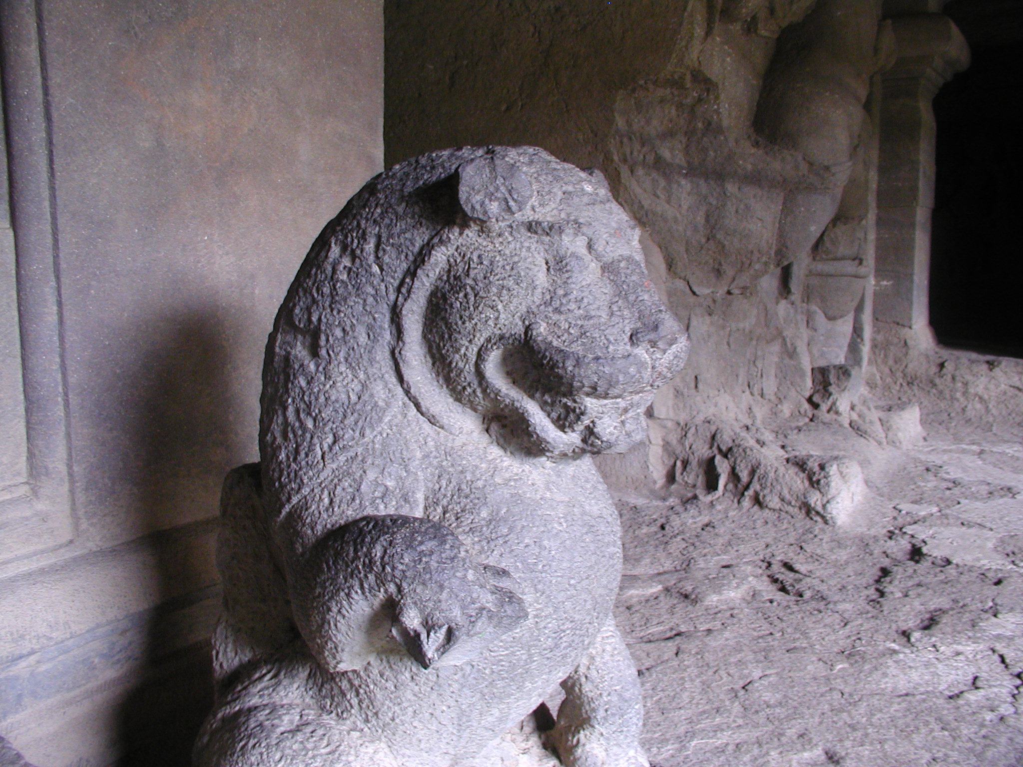 Sculptures in the Ellora Caves