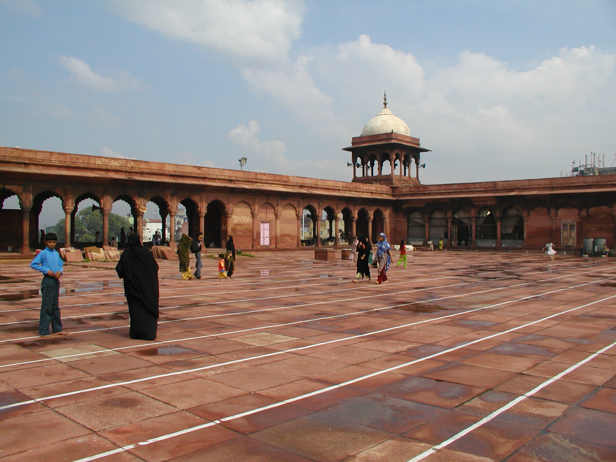 The courtyard of The Red Fort 