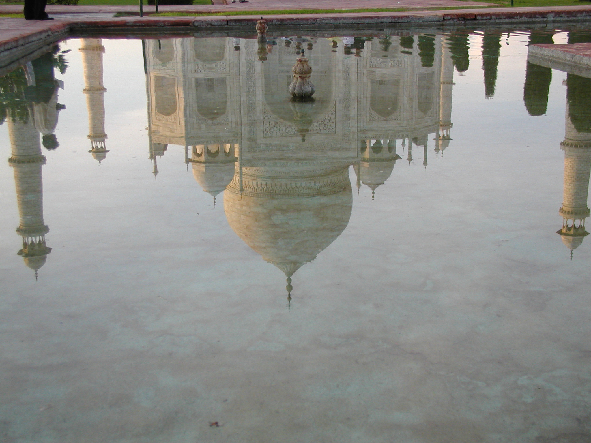 Reflection of The Mahal in the pool 