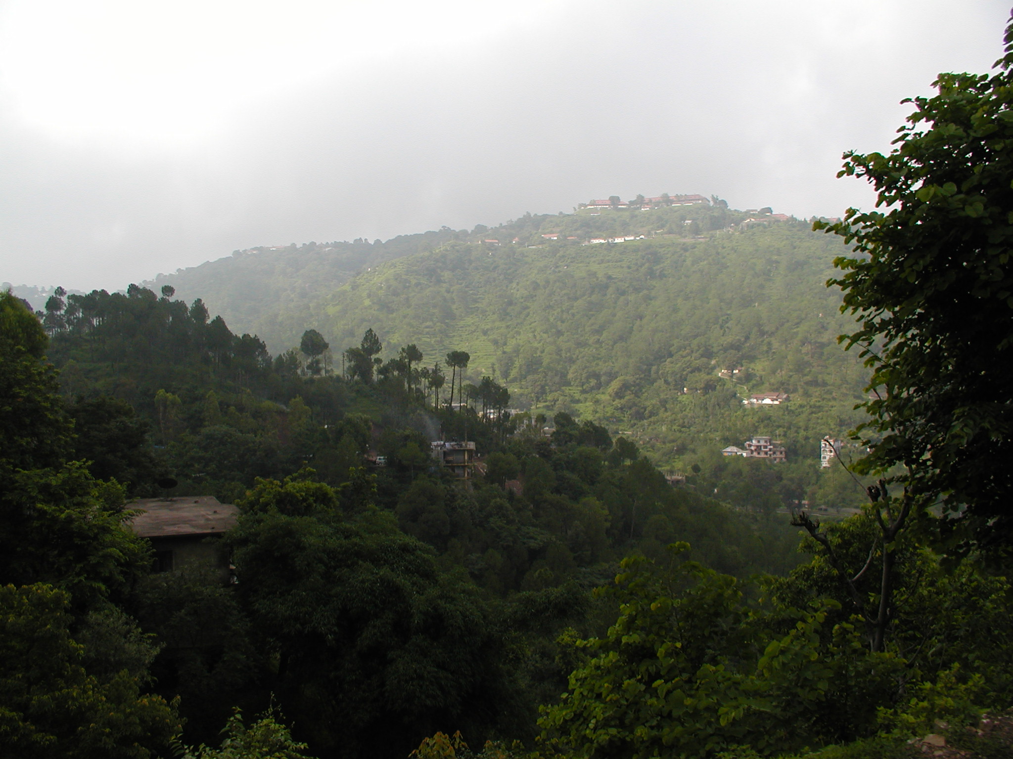 The rural, mountainous area around Shimla