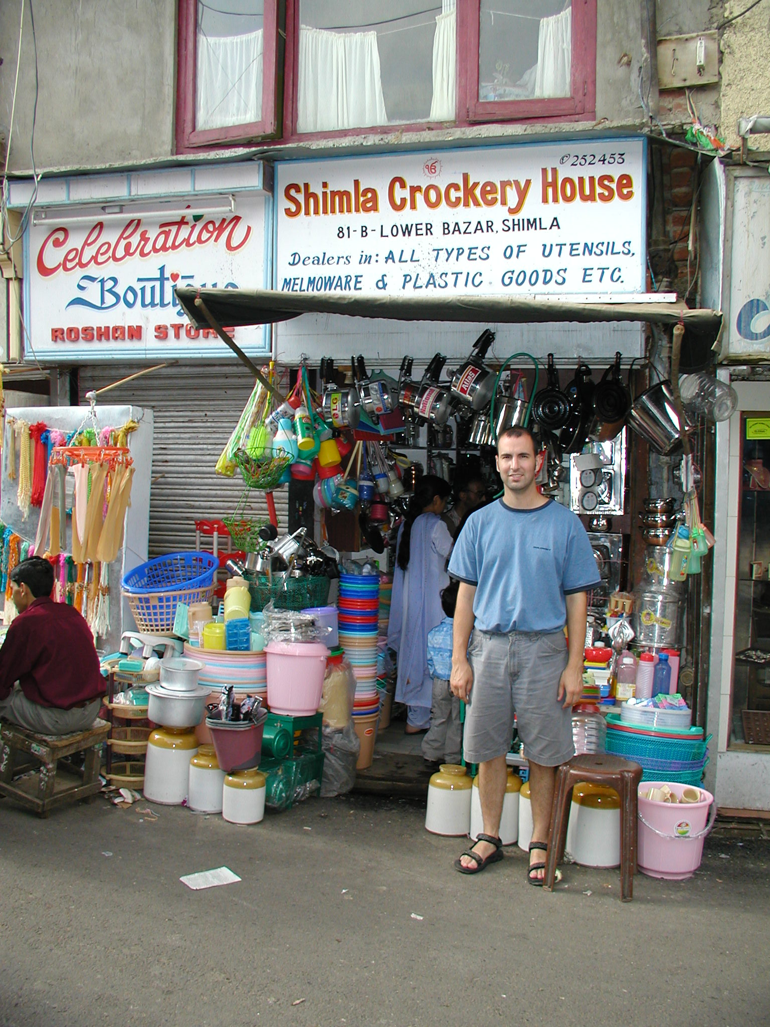 A utensil shop in Shimla 