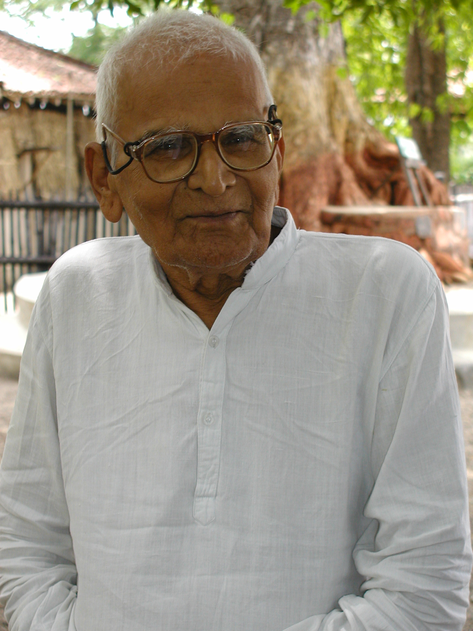 The speaker at Ghandi Ashram 
