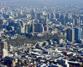 View of downtown Santiago, Chile