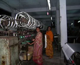 Women in a silk factory.