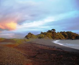 The Hualpén Peninsula is where the Bío Bío River flows into the Pacific Ocean.