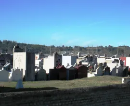 A typical urban cemetery in Concepción.