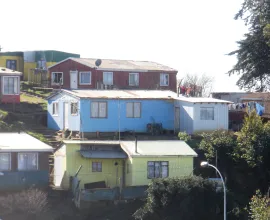 Standard middle-income, working-class housing in Talcahuano.