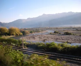 A river in Chile's Central Valley.