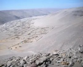 An isolated settlement in the heart of the Atacama Desert, south of Arica.