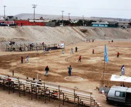 A baseball field near Vallenar.