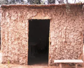 This reconstructed Quincha in San Miguel is a traditional Afro-Chilean dwelling used by African slaves in the 1800s.