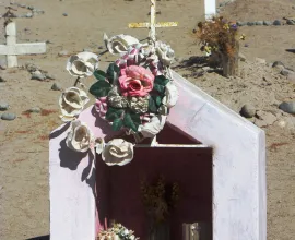 A rural cemetery in Poconchile.