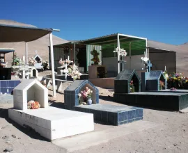 A rural cemetery in Poconchile.