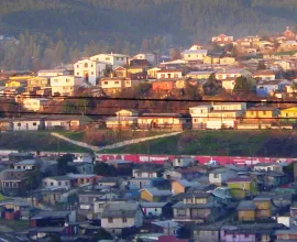 Housing in Lota, a depressed coal mining community