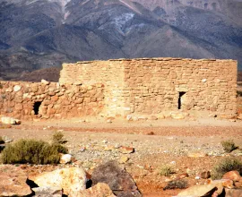 An Inca Tambo, an inn or guesthouse for long distance travelers, near Putre.