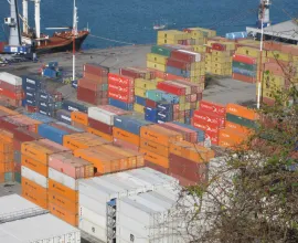 Talcahuano is one of Chile’s largest ports and represents a key link in Chile’s exports/imports to the Pacific Rim including China, Japan, and South Korea.  Most of these containers likely contain local wood pulp to be used in East Asia to make cartons and packaging.