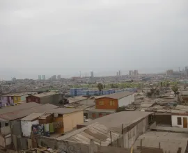 A lower income neighborhood near the edge of Arica.