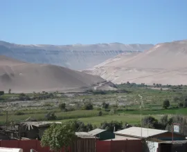 In the world’s driest desert there is a stunning contrast between valley floors and the surrounding desert.