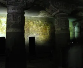 Inside the Ajunta Caves.