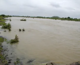 Flooded lands around Nagpur.