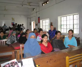 An all women classroom.