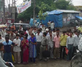 A group of pedestrians.