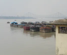 River boats in Kolkata.