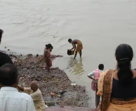 Down at the river in Kolkata.