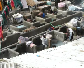 A laundry in Mumbai.