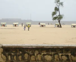 A beach in Mumbai.