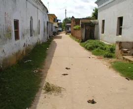 A residential street typical of Indian villages.