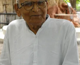 The speaker at Ghandi Ashram