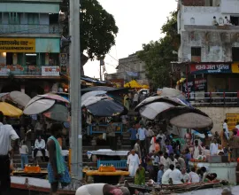 Marketplace in Varanasi.