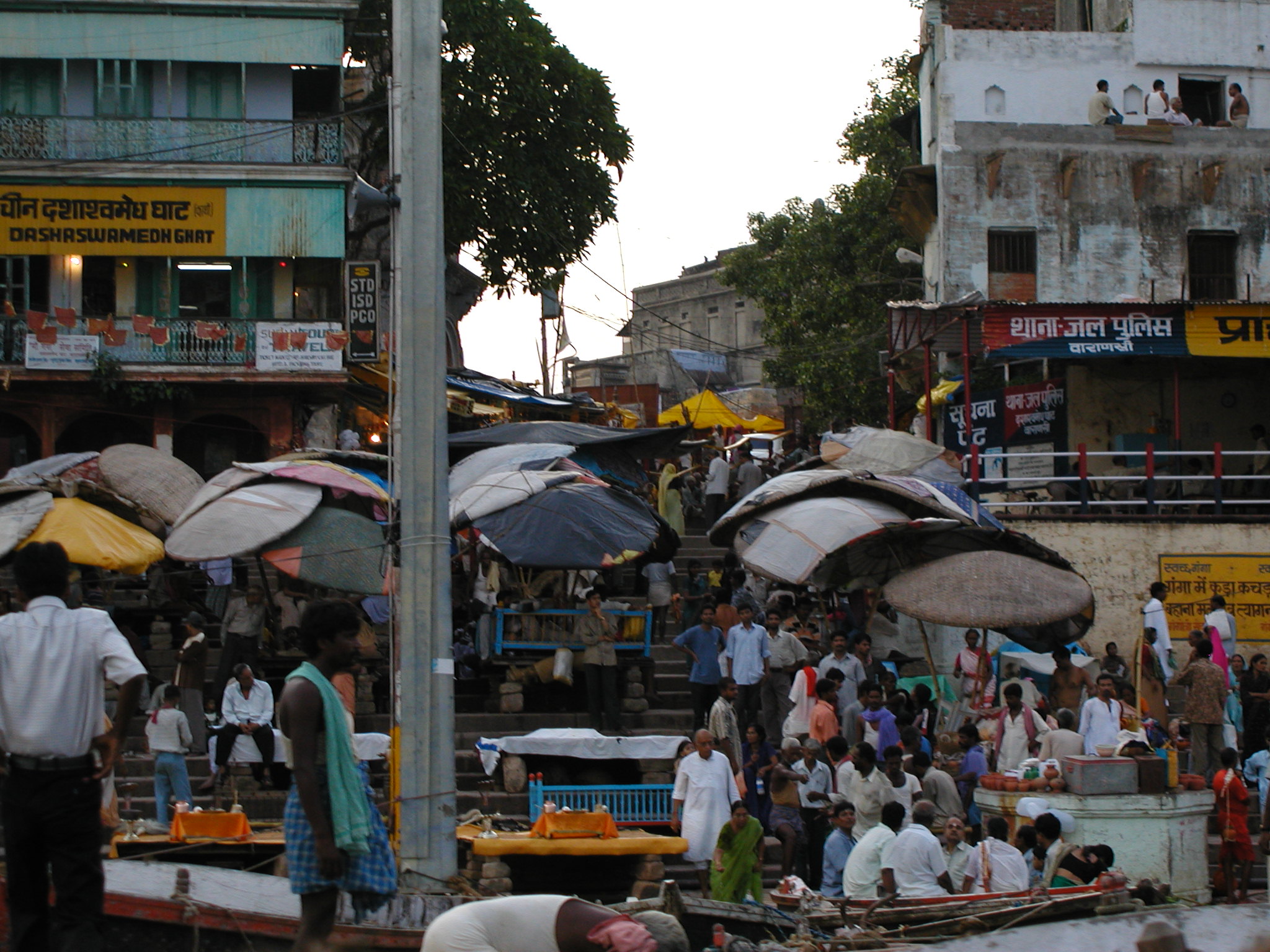 A marketplace in Varanasi