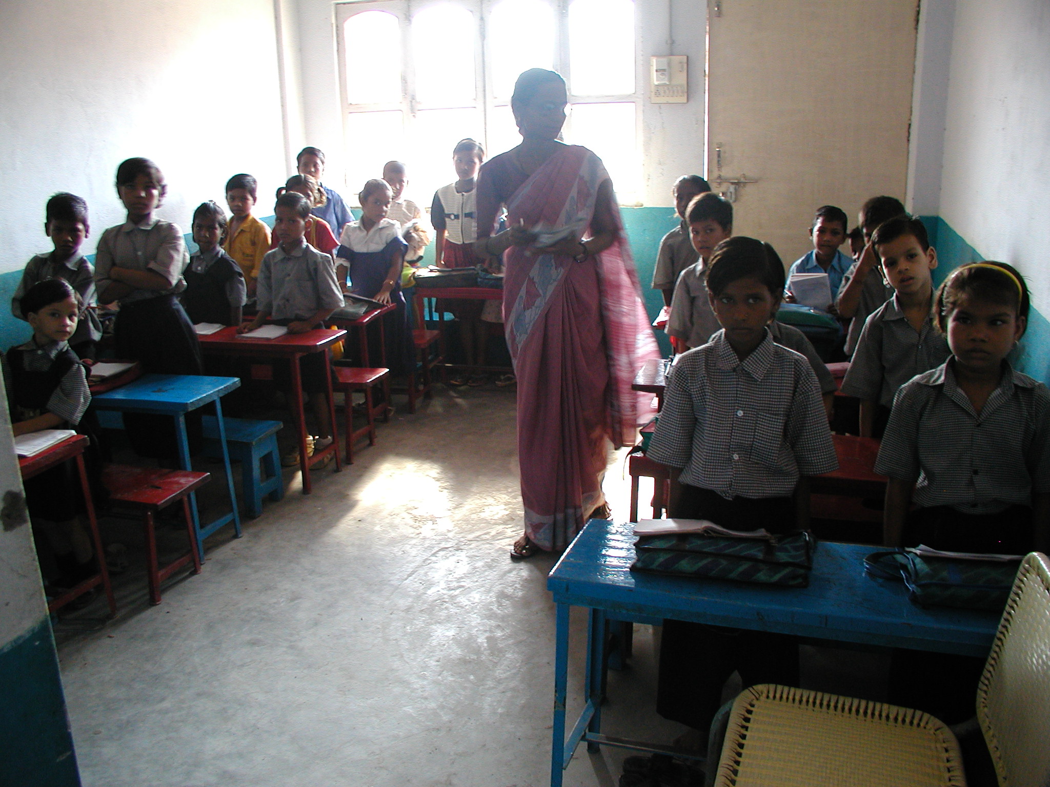 A classroom in Varanasi